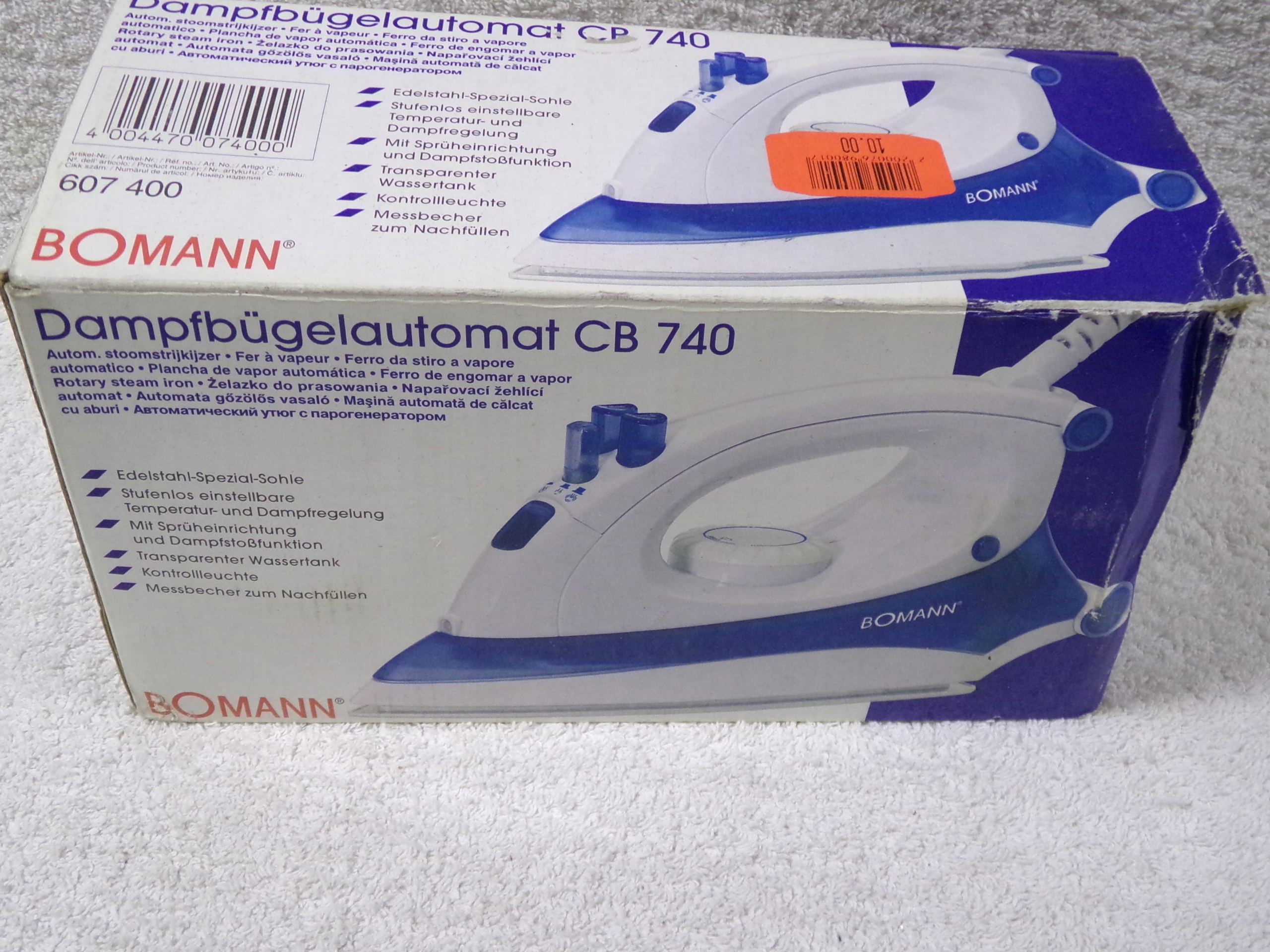 żelazko parowe Bomann model CB 740
