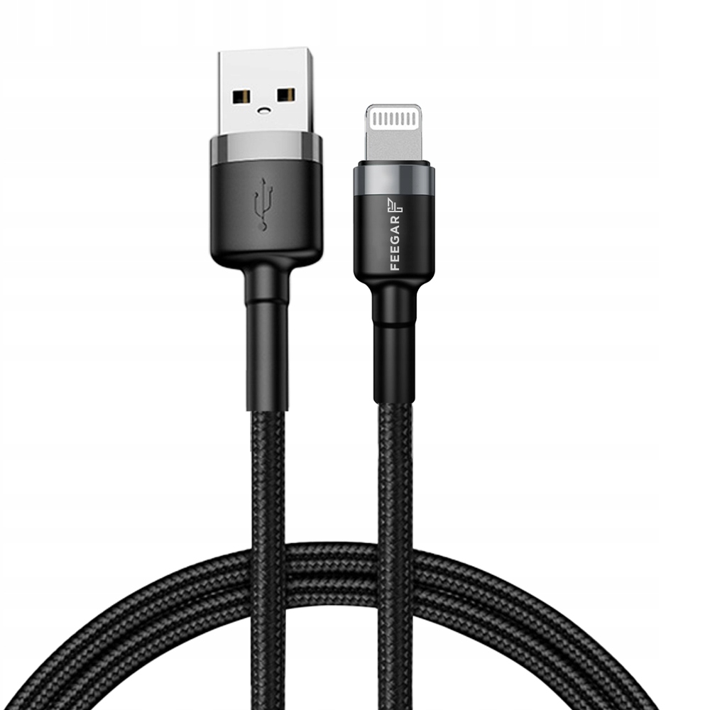Feegar Kabel USB Lightning do iPhone przewód nylon Marka Feegar