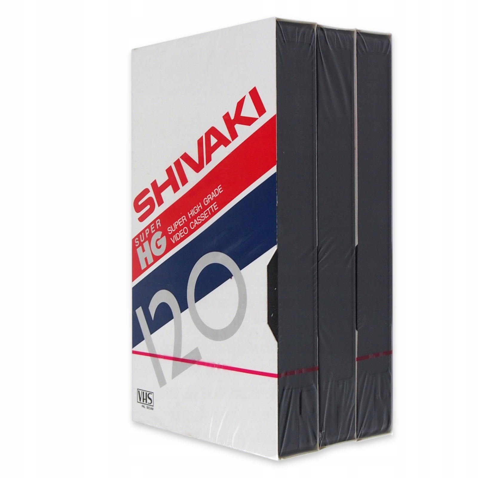 

Kaseta Vhs Shivaki 120 min. Jakość Zestaw 3x