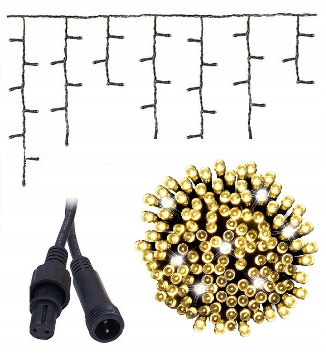 

Sople 240LED Girlanda Zew/wew Iskra Zielony Kabel