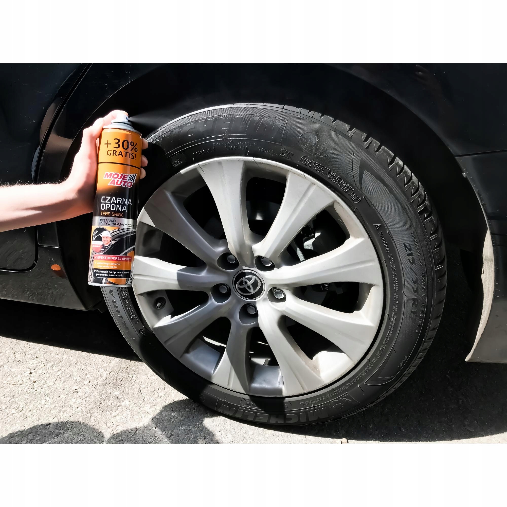 Czarna Opona Preparat do konserwacji opon 400ml Pojemność opakowania 520 ml