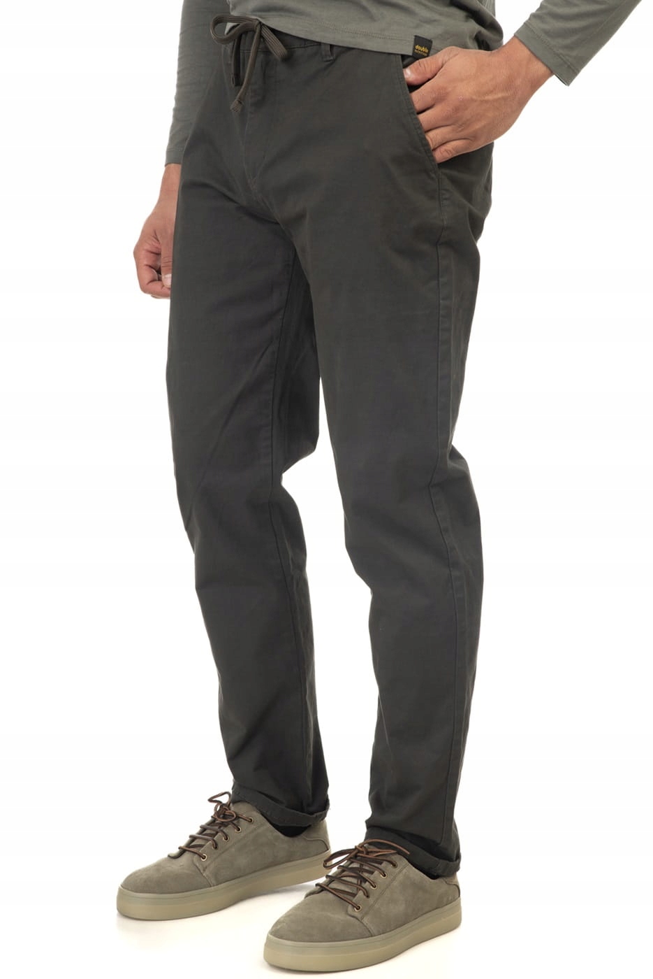Velké pánské kalhoty Chino Khaki CP-4015 Double
