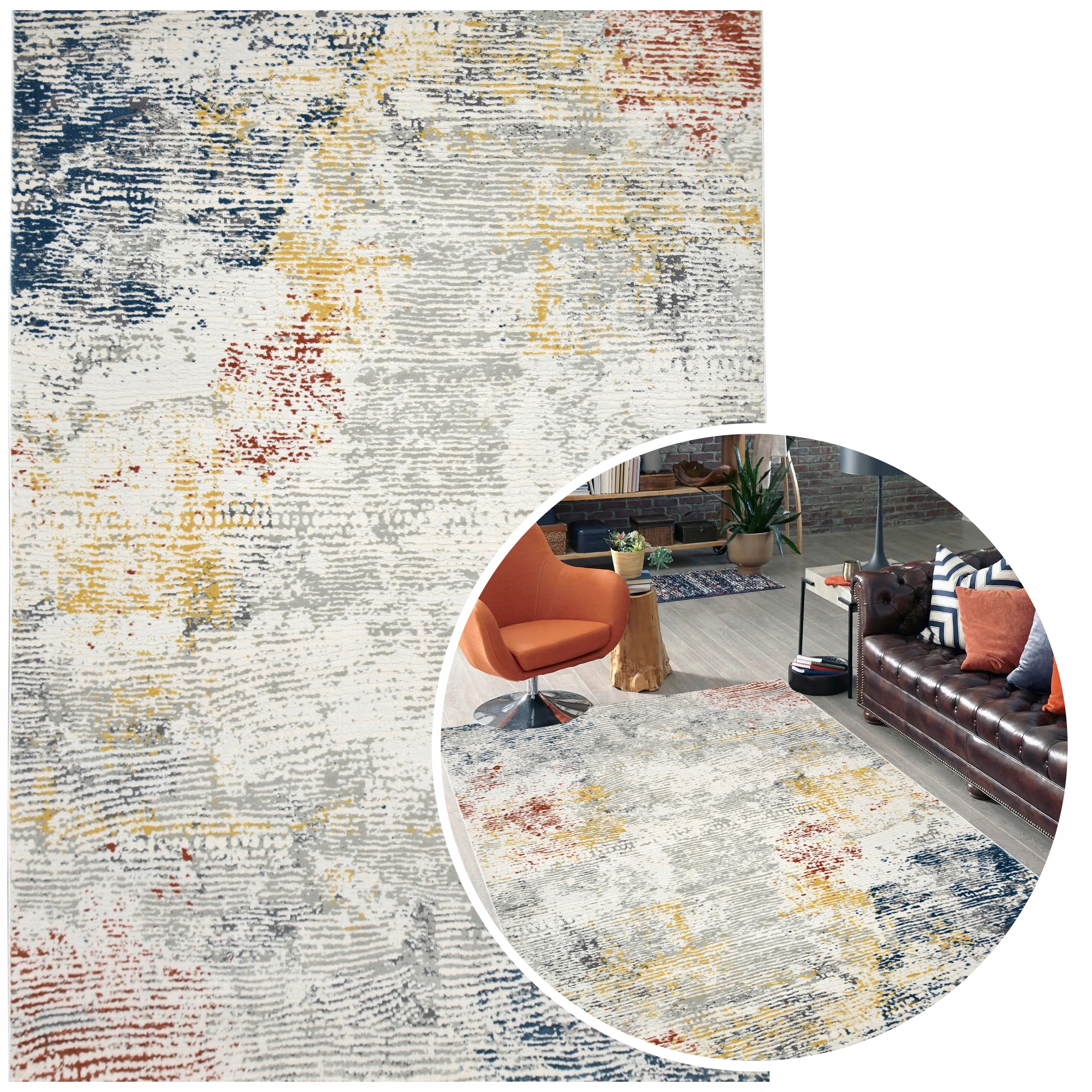 Shaggy 3D light beige 120x170