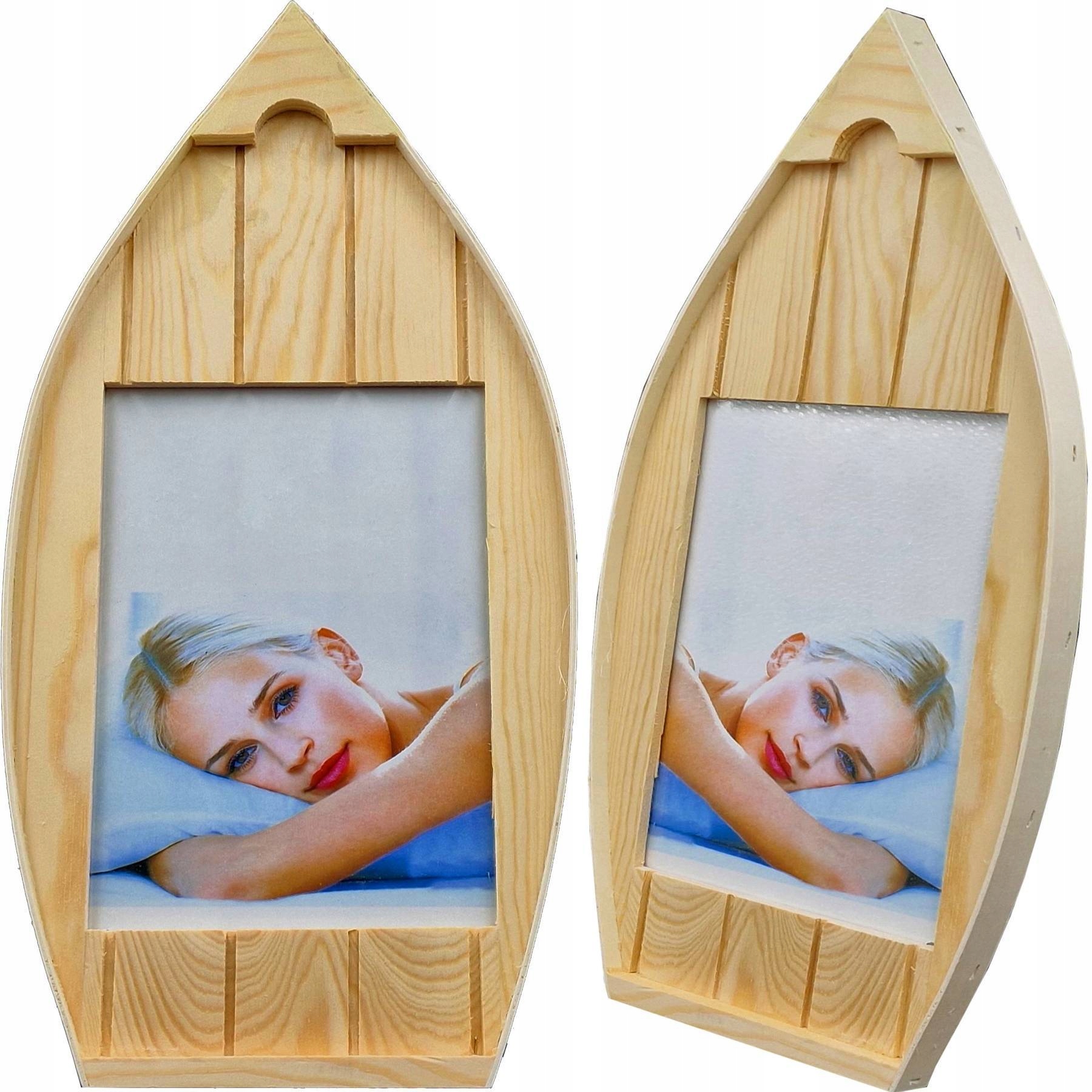 

Ramka Na Zdjęcia Ścienna Łódka Statek 13x18 Drewno