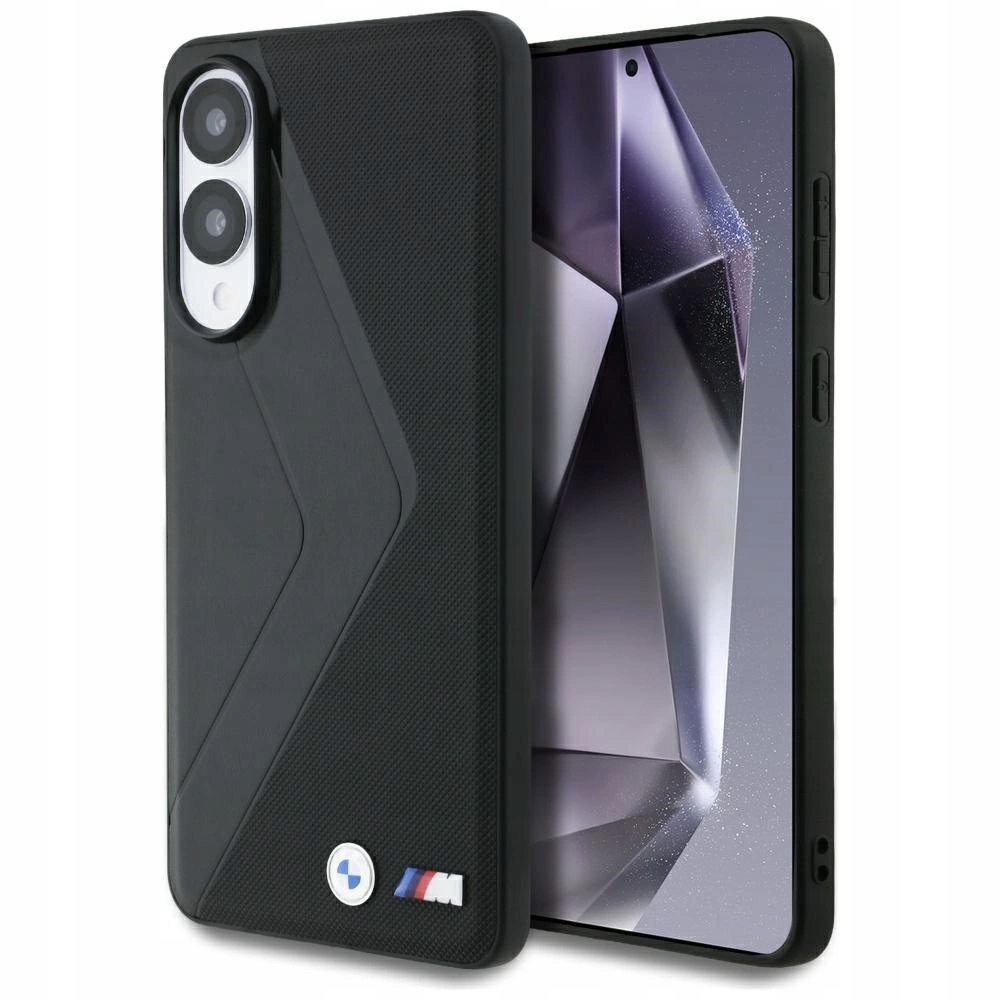 Pouzdro Bmw Kožené Oversized Stripes MagSafe pro Samsung Galaxy S25 Edge černé