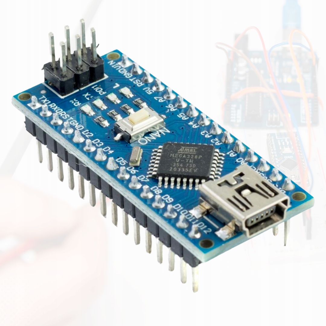 Nano v3 zgodny z Arduino USB MINI - ATMEGA328P 16MHz CH340 Zlutowany moduł Model ATmega328P Nano v3.0 z pinami