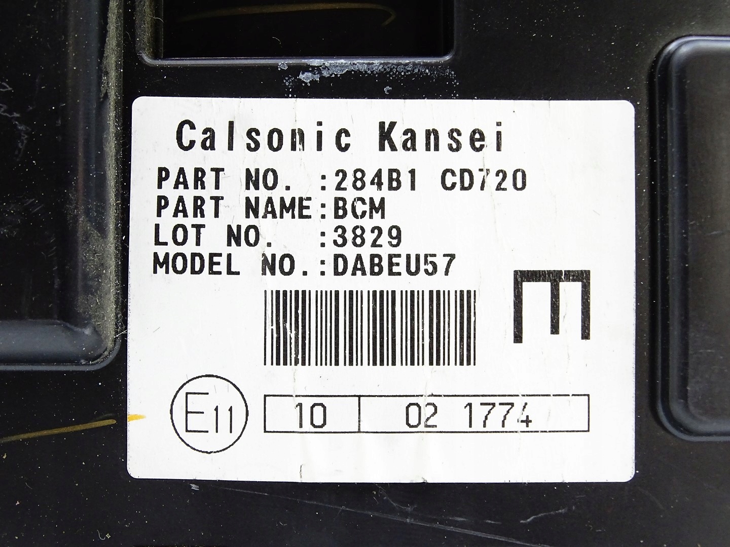 module control unit KOMFORTU BCM NISSAN 350Z Z33 284B1CD720