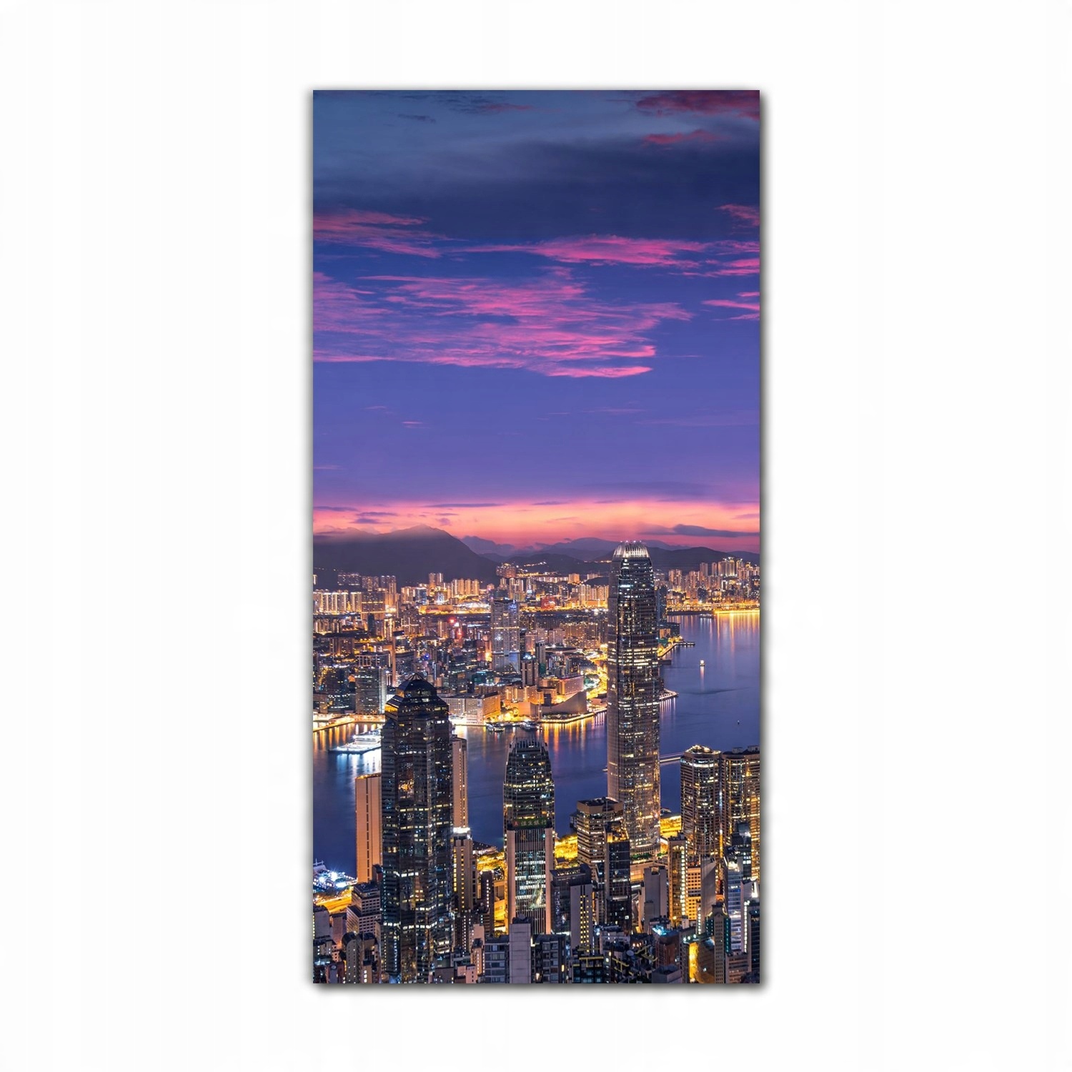 

Obraz na szkle nowoczesny 70x140 Hongkong słońce