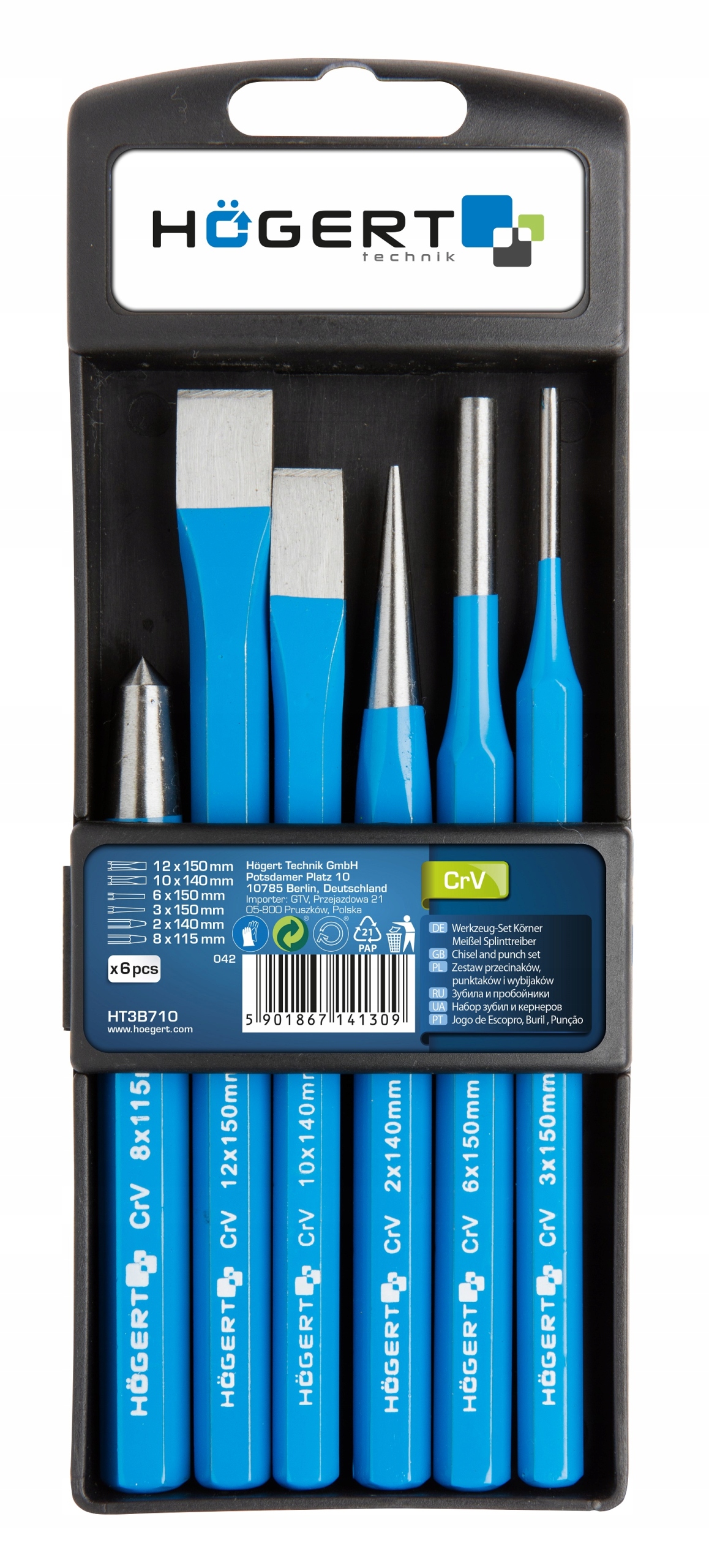 

Zestaw Przecinaków, Punktaków 6SZT Hogert HT3B710