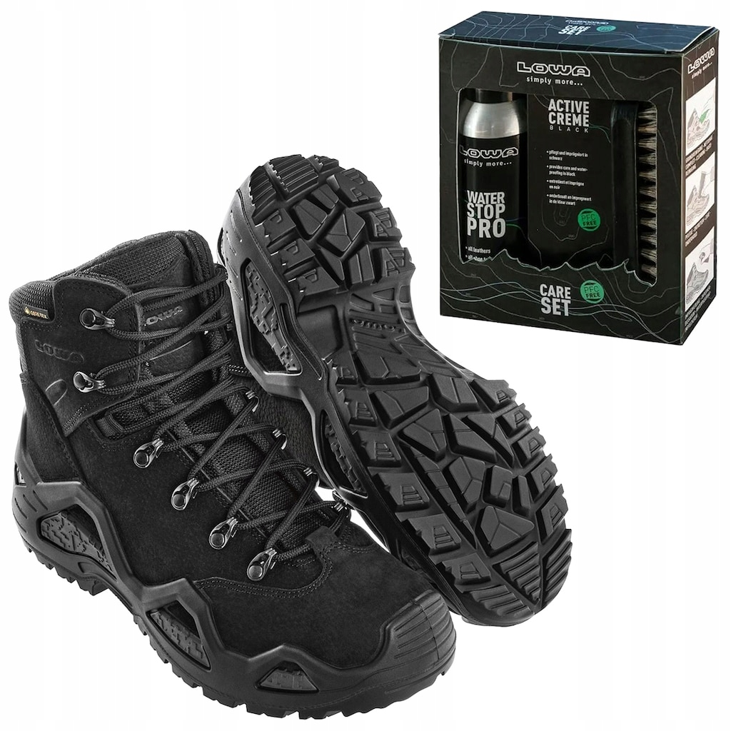 Vojenské taktické boty Lowa Z-6N Gtx C Black 40 Impregnát sada