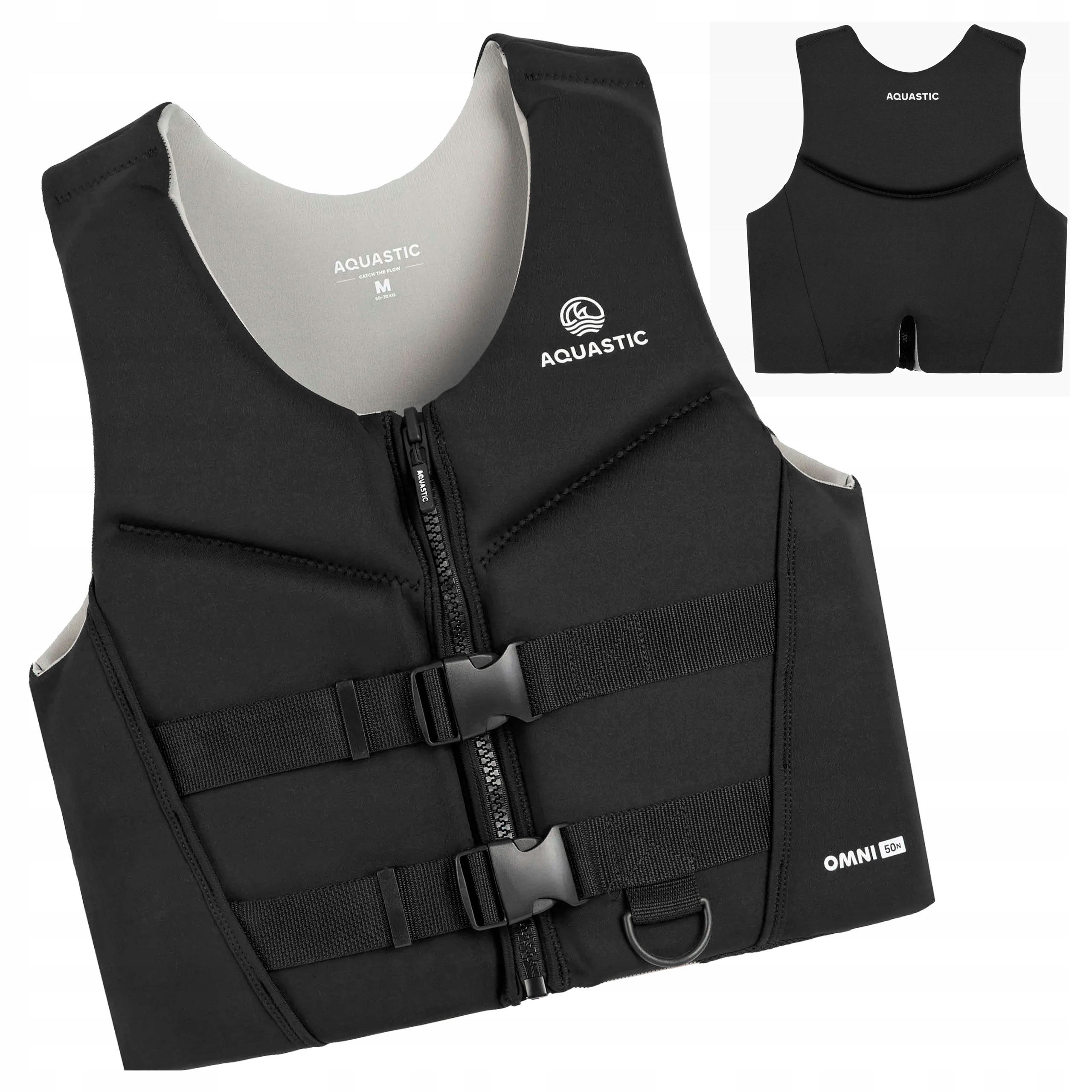 Kamizelka Asekuracyjna Aquastic Omni 50N Na Kajak Ponton Deskę Sup XL