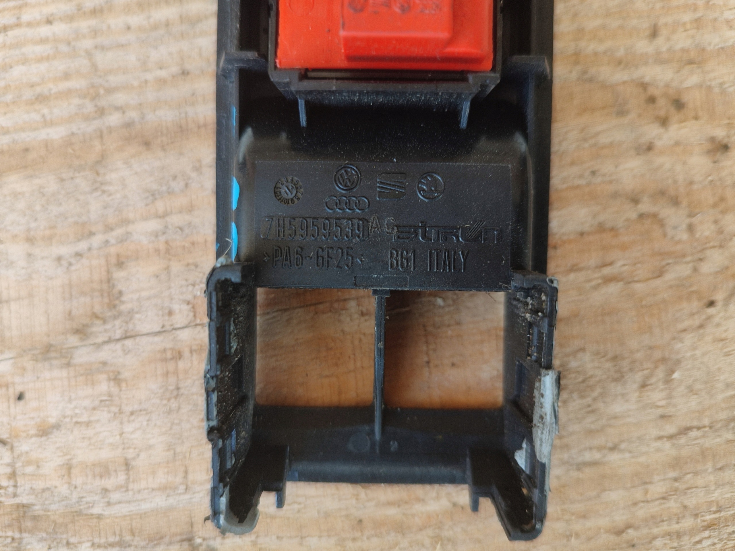 mirror control switch VOLKSWAGEN TRANSPORTER T5 LIFT 7H5959539AC