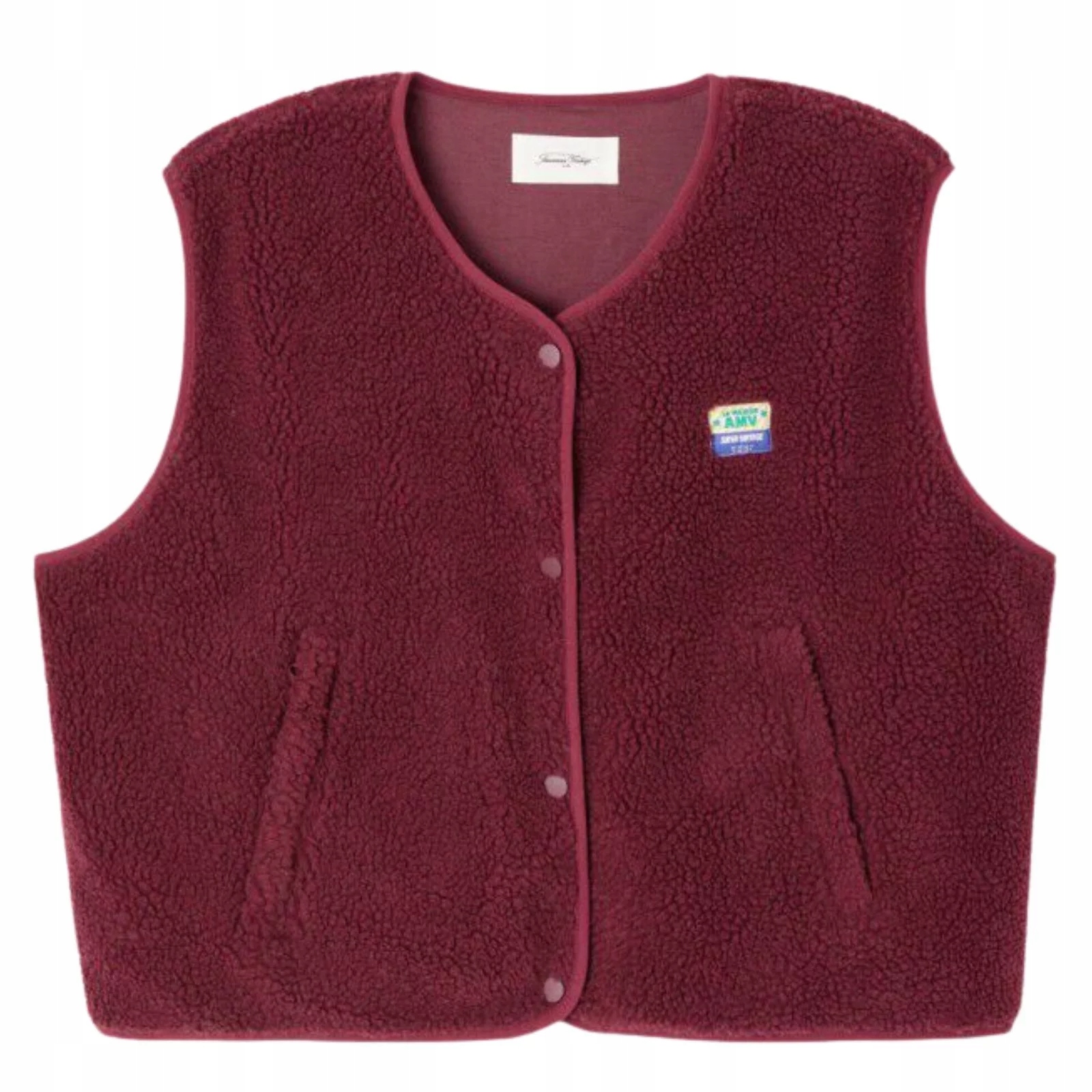Kamizelka Hoktown Burgundy Melange Bordowy M/L American Vintage