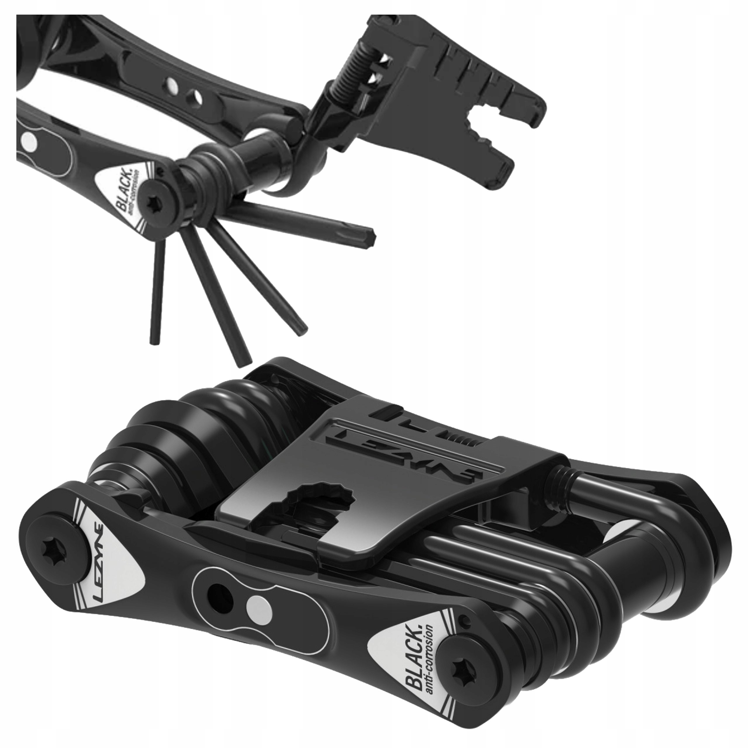 Multitool Rowerowy Lezyne Rap II 24 klucze Torx Skuwacz Oryginał Czarny
