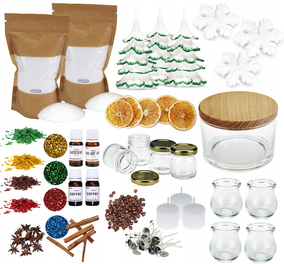 sada na výrobu svíček XXL svíčky pro vánoční dekorace 6