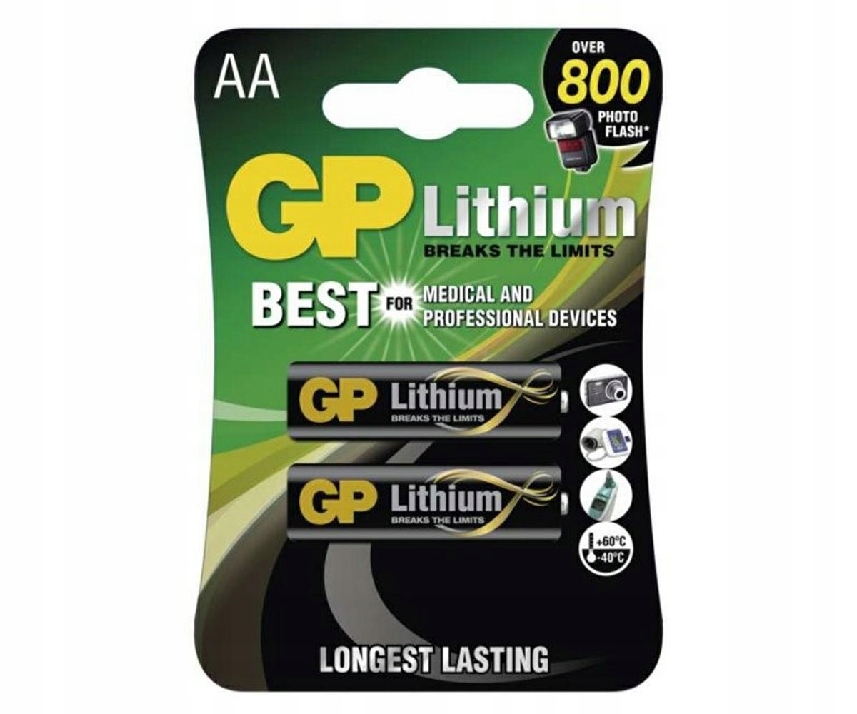 2x литиевая батарея GP R6 AA 1.5 V Palm LiFeS2