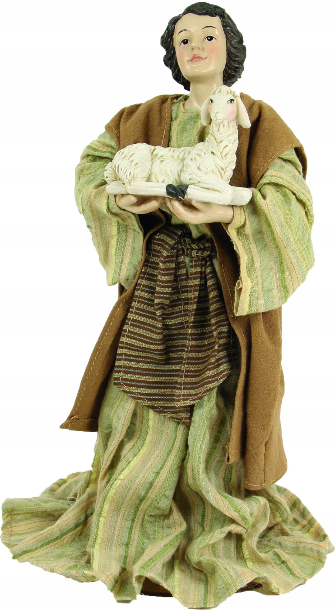 Figurka „Paster s baránkom“ v matnom oblečení/pre postavy s výškou 30 cm