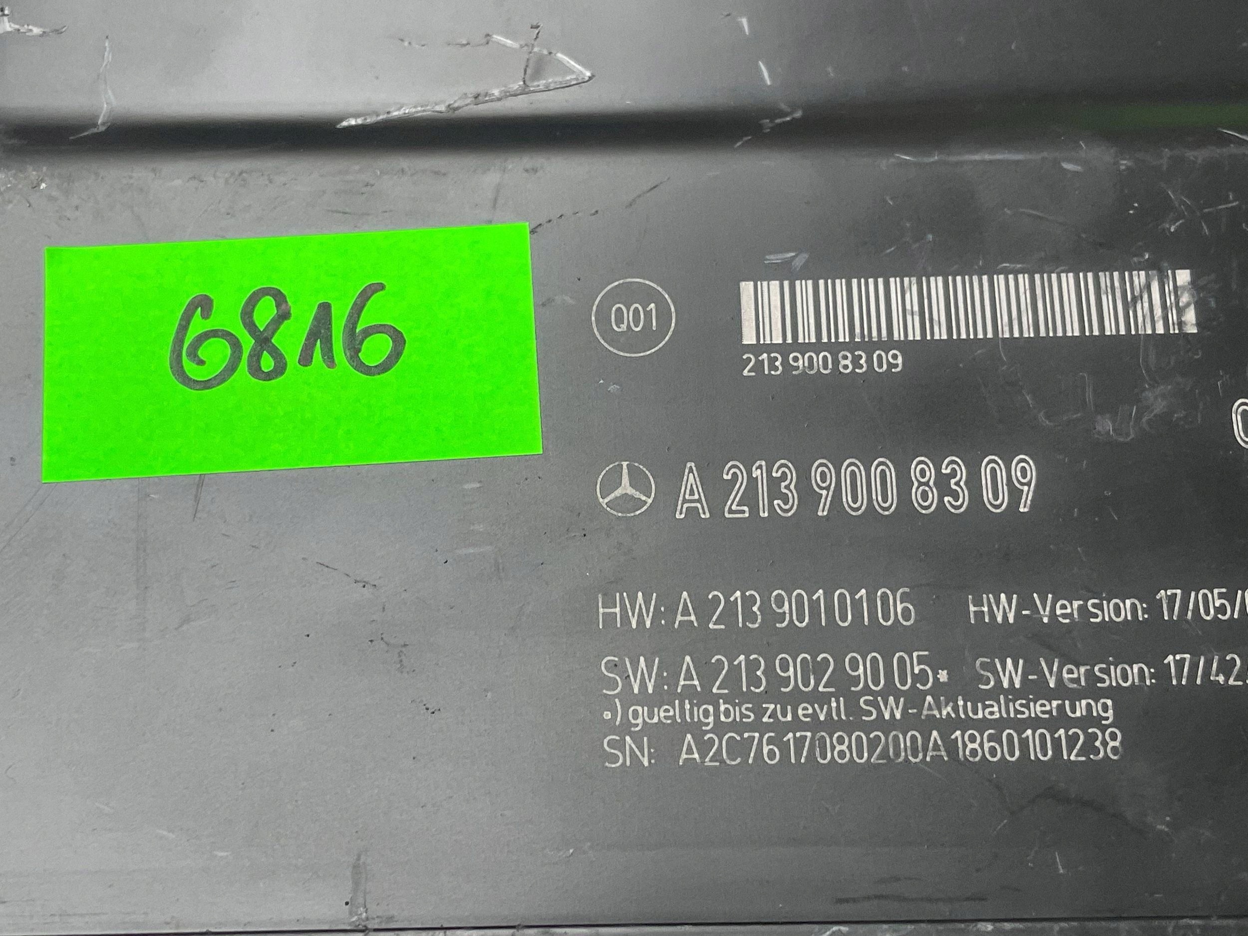 Module Siège Chauffeurs A2139008309 MERCEDES-BENZ E AMG W213 !J