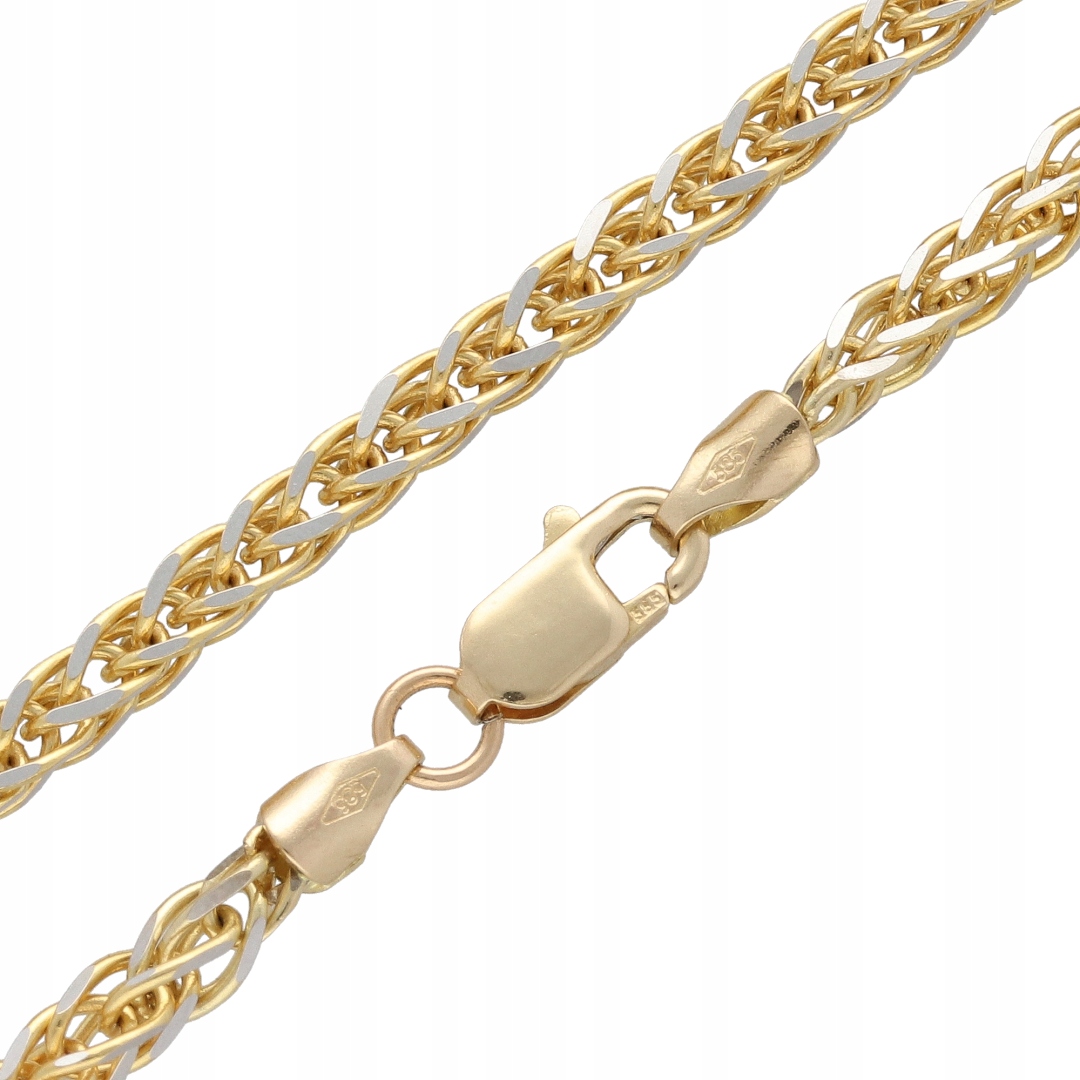 Zlatý řetízek Liščí ocas 50 cm 585