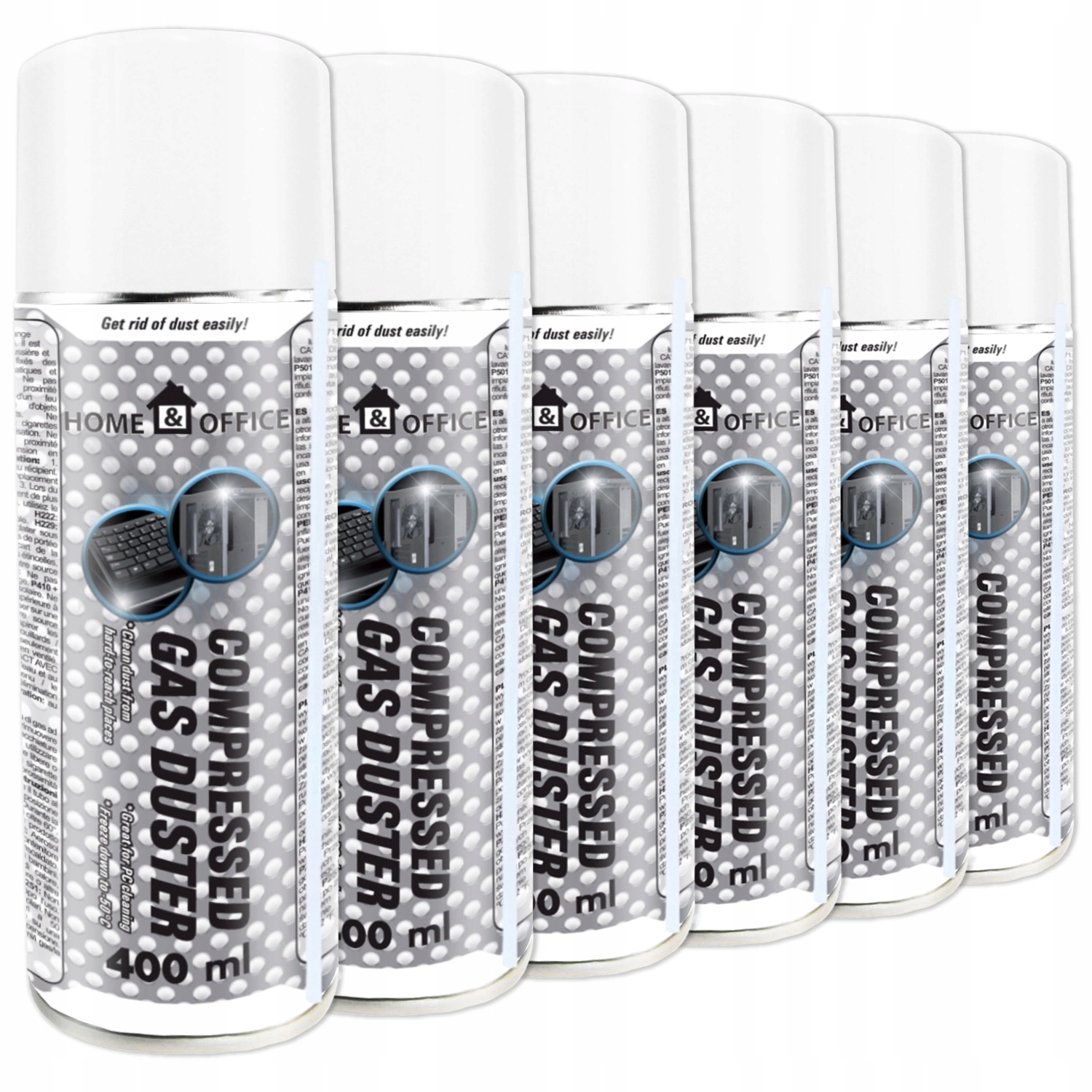 6x AABCOOLING SPRĘŻONE-POWIETRZE 400ml RURKA-15cm CZYSZCZENIE ELEKTRONIKI