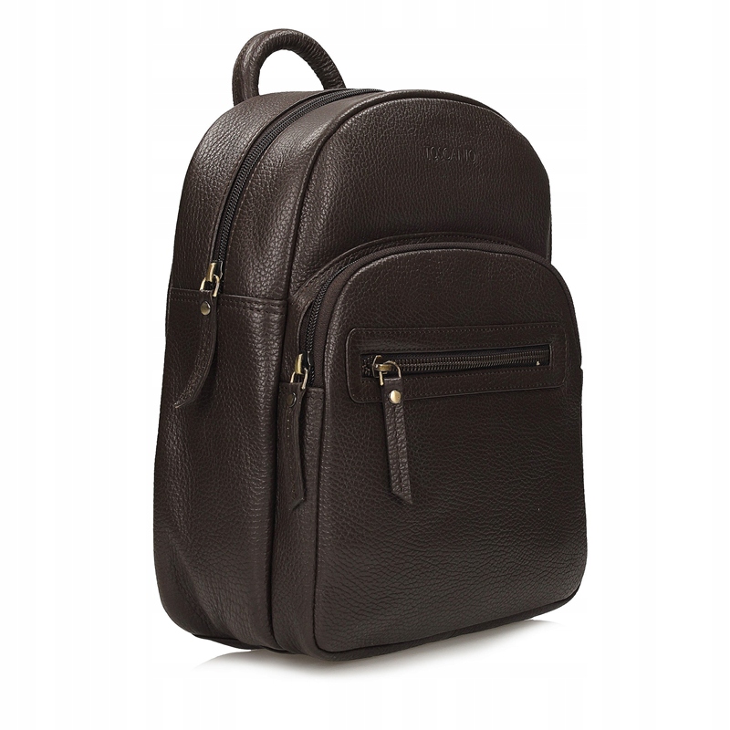 Batoh Elegantní přírodní kůže Toscanio T1144 Hnědá