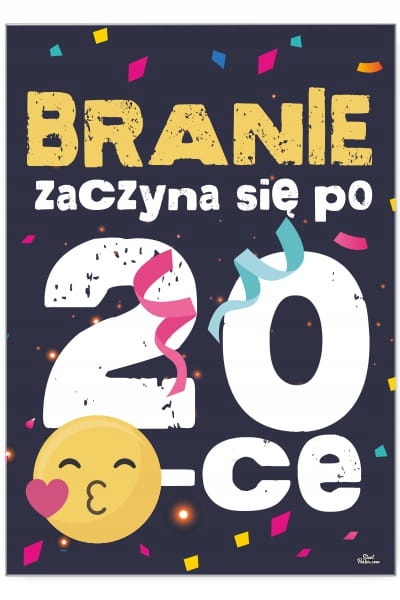 Plakát Kovový Plech Humor Dárek K Narozeninám Po 20.