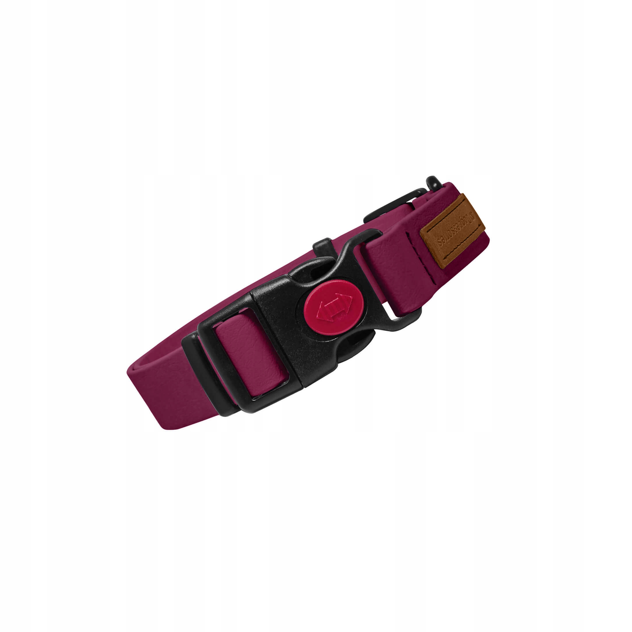 Levně Obojek pro psa 100% Biothane Silný Voděodolný M, bordó