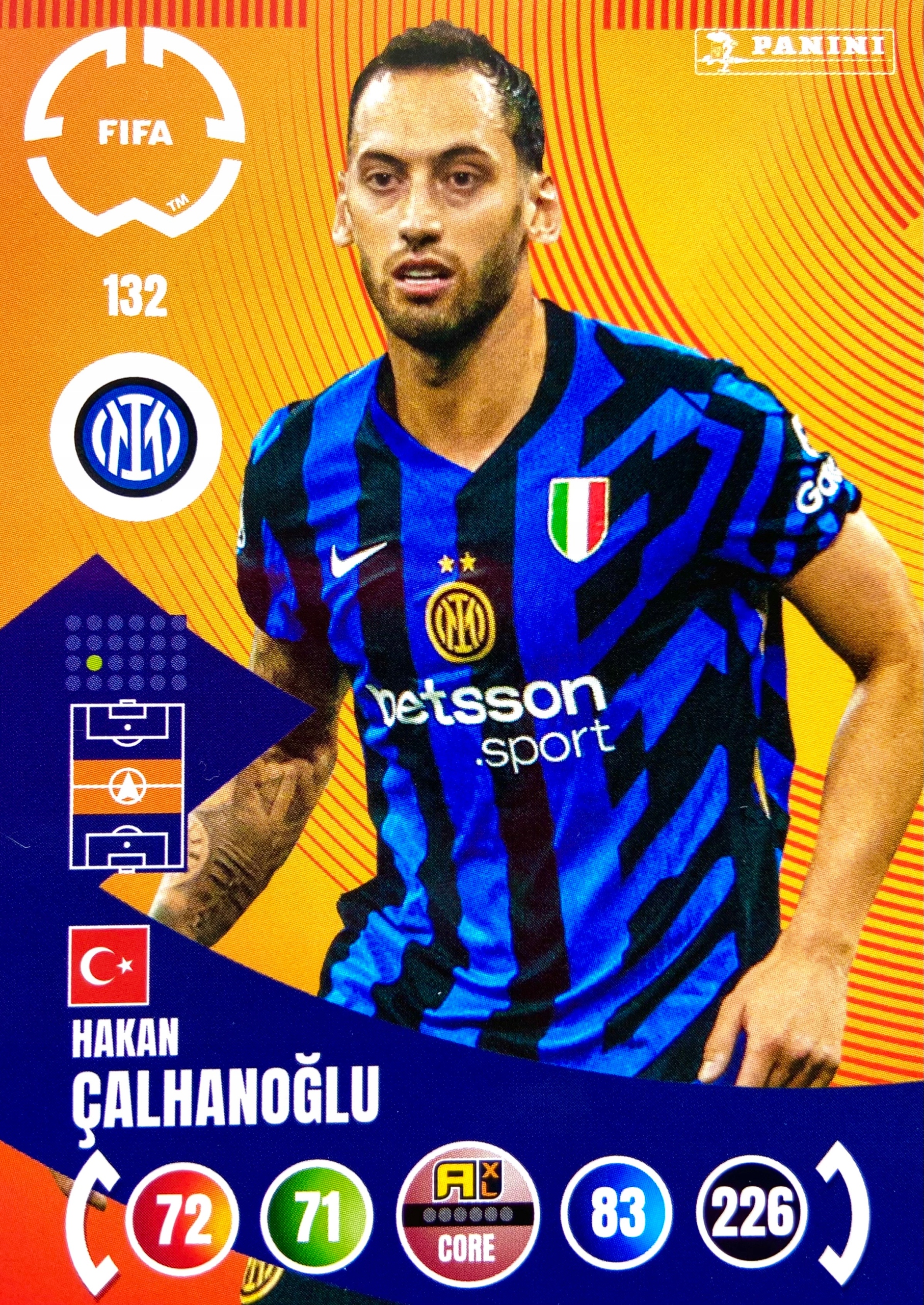 Fifa Club World Cup 2025 Team Mate Base 132 Hakan Calhanoglu Fc Inter