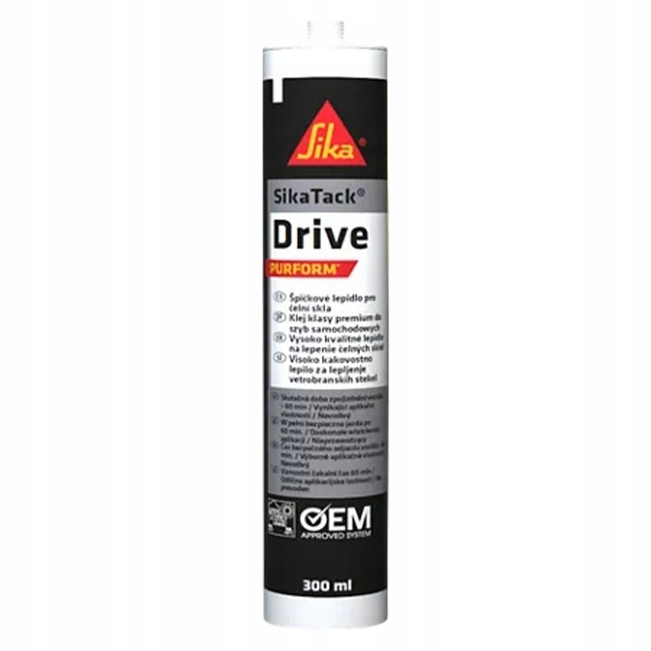 Sikatack Drive Purform Klej Do Szyb Samochodowych 60MIN Czarny