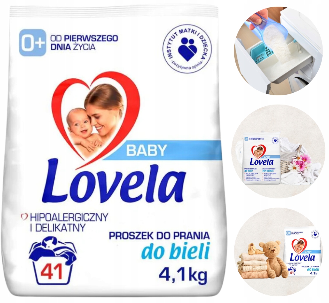 Levně Lovela Baby Hypoalergenní Prášek Na Bílé Prádlo Pro Miminka 4,1 kg