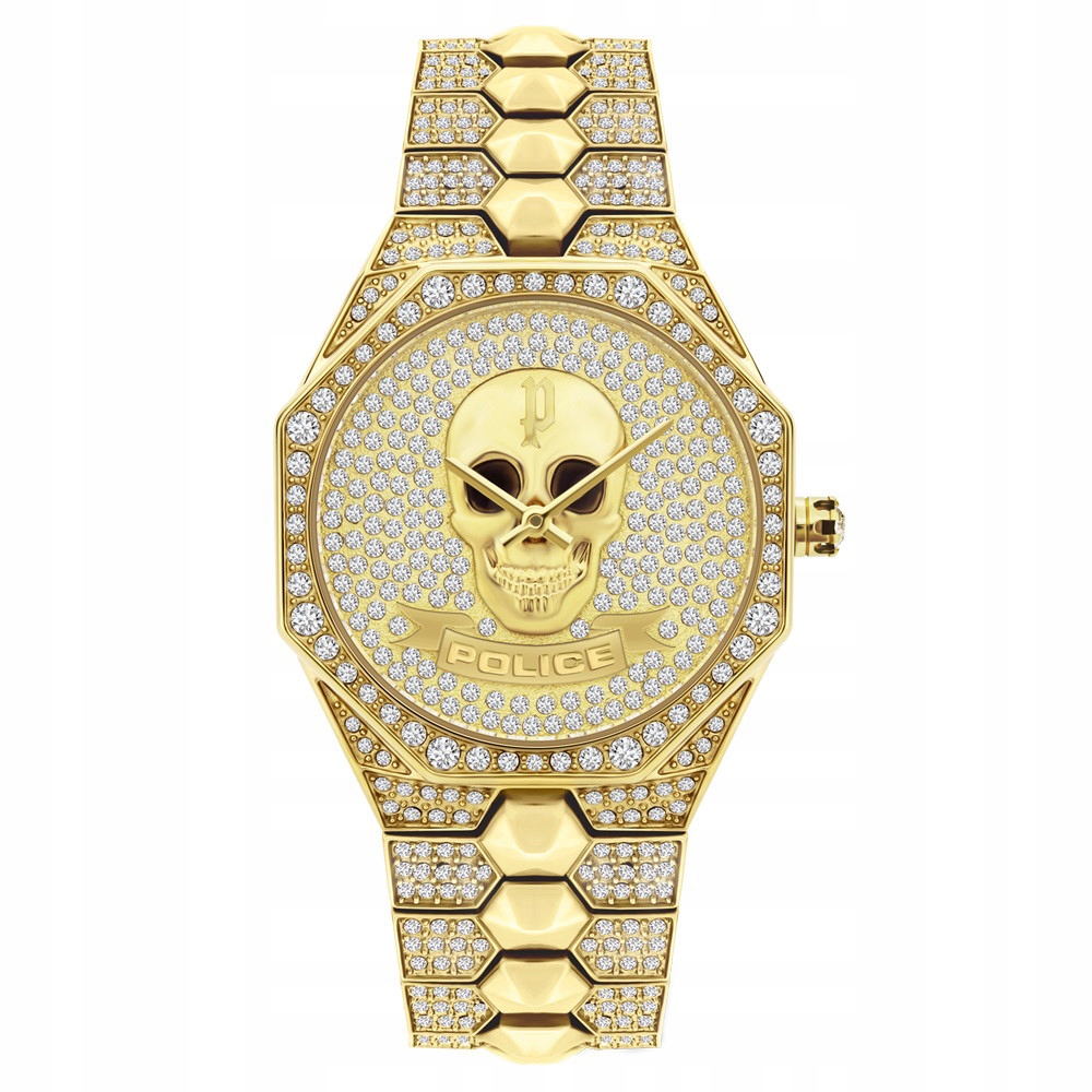 Dámské hodinky Police PL.16027BSG-22M Zirkony zlaté