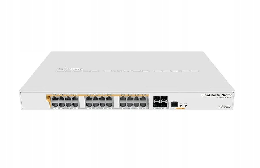 MikroTik Cloud Router Switch CRS328-24P-4S+RM, 800MHz Cpu, 512MB, 24xGLAN,