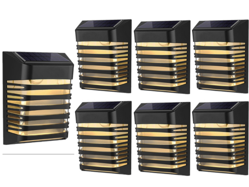 7x Solární Led lampa Solární osvětlení do zahrady se senzorem soumraku