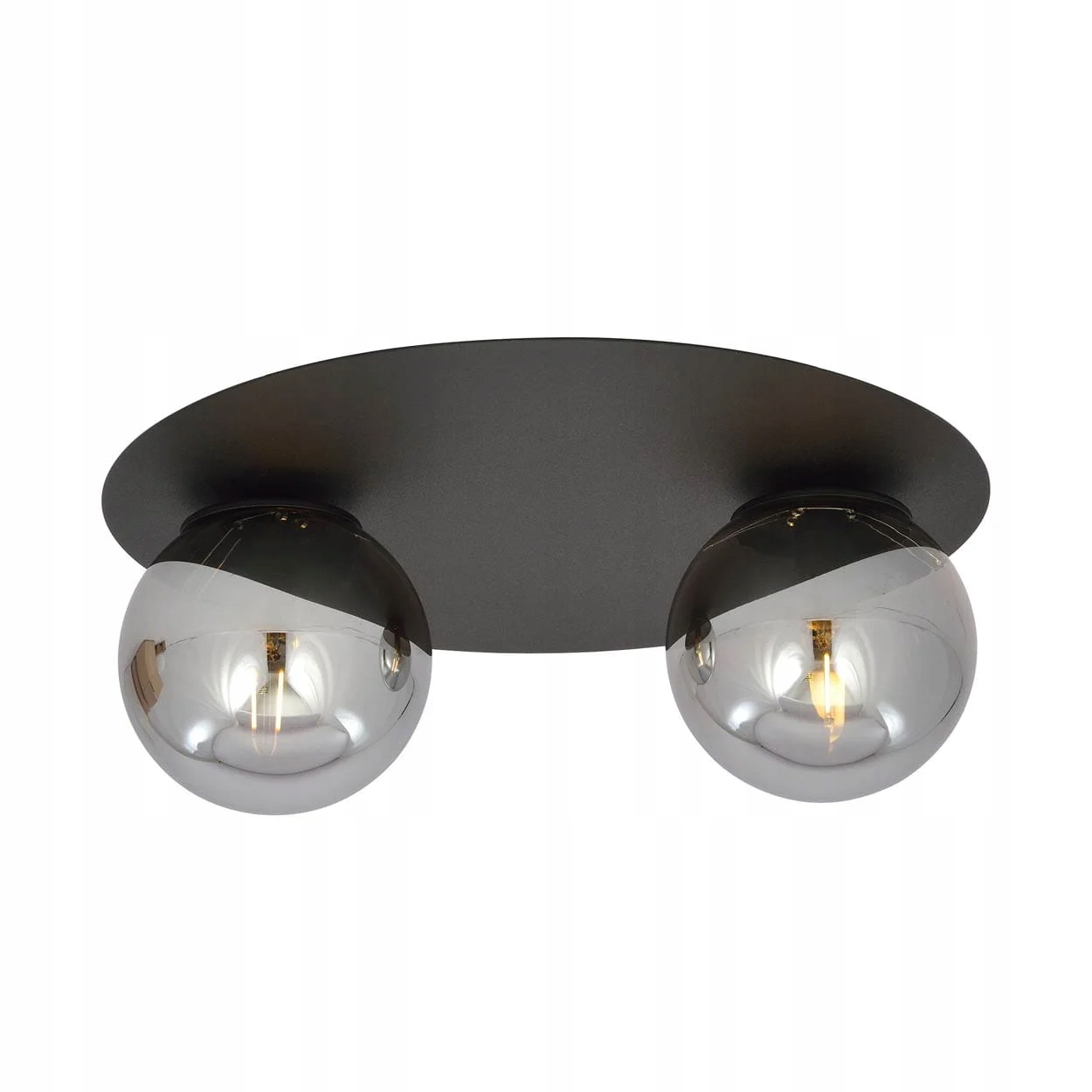 Stropná lampa Emibig 2xE14 40W Solar Black/grafit