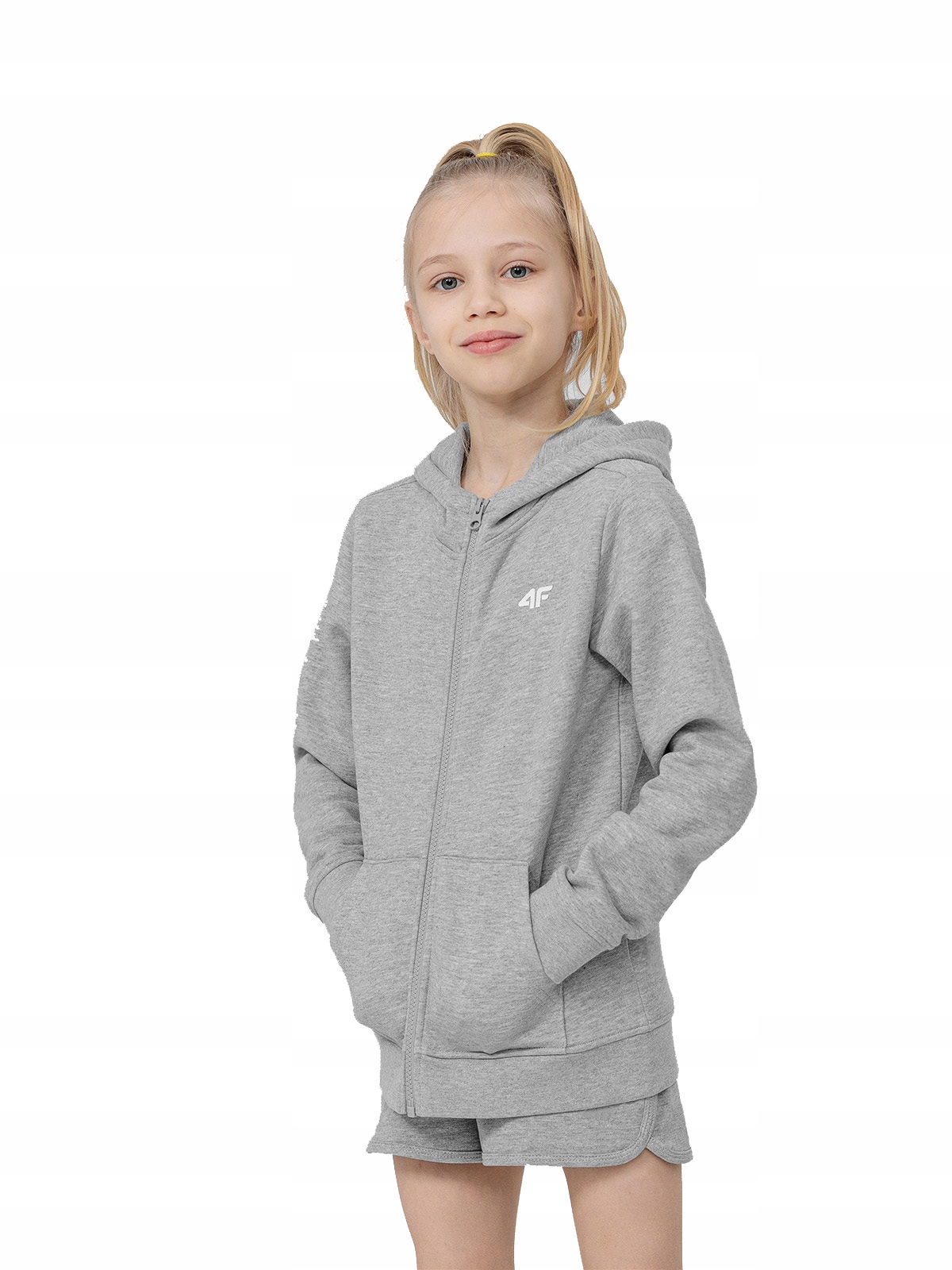 

4F Bluza Sportowa Z Kapturem, Dziewczynka JBLD001