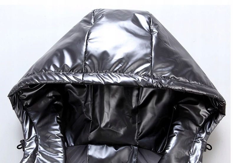 METALICZNA KAMIZELKA BEZRĘKAWNIK Z KAPTUREM Płeć chłopcy