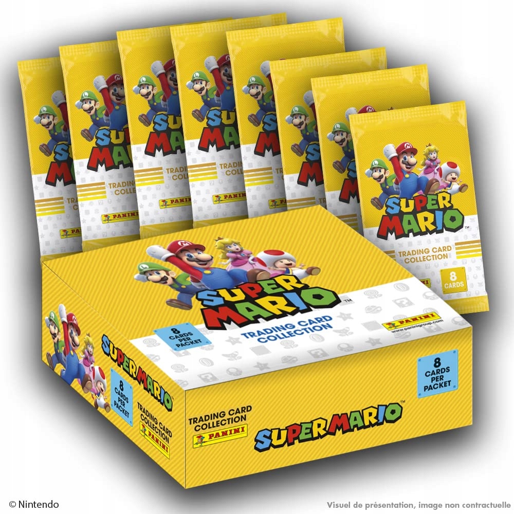 Panini Mario Trading Cards 2022 Box z 18 saszetkami