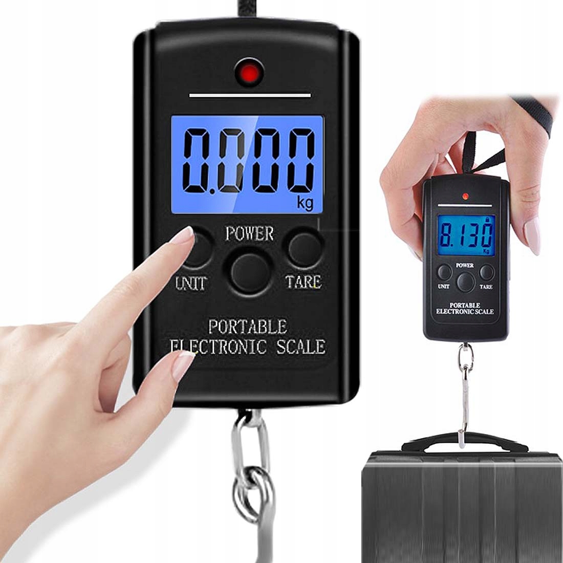 

Waga Bagażowa Hakowa Podróżna Wędkarska 40kg Led