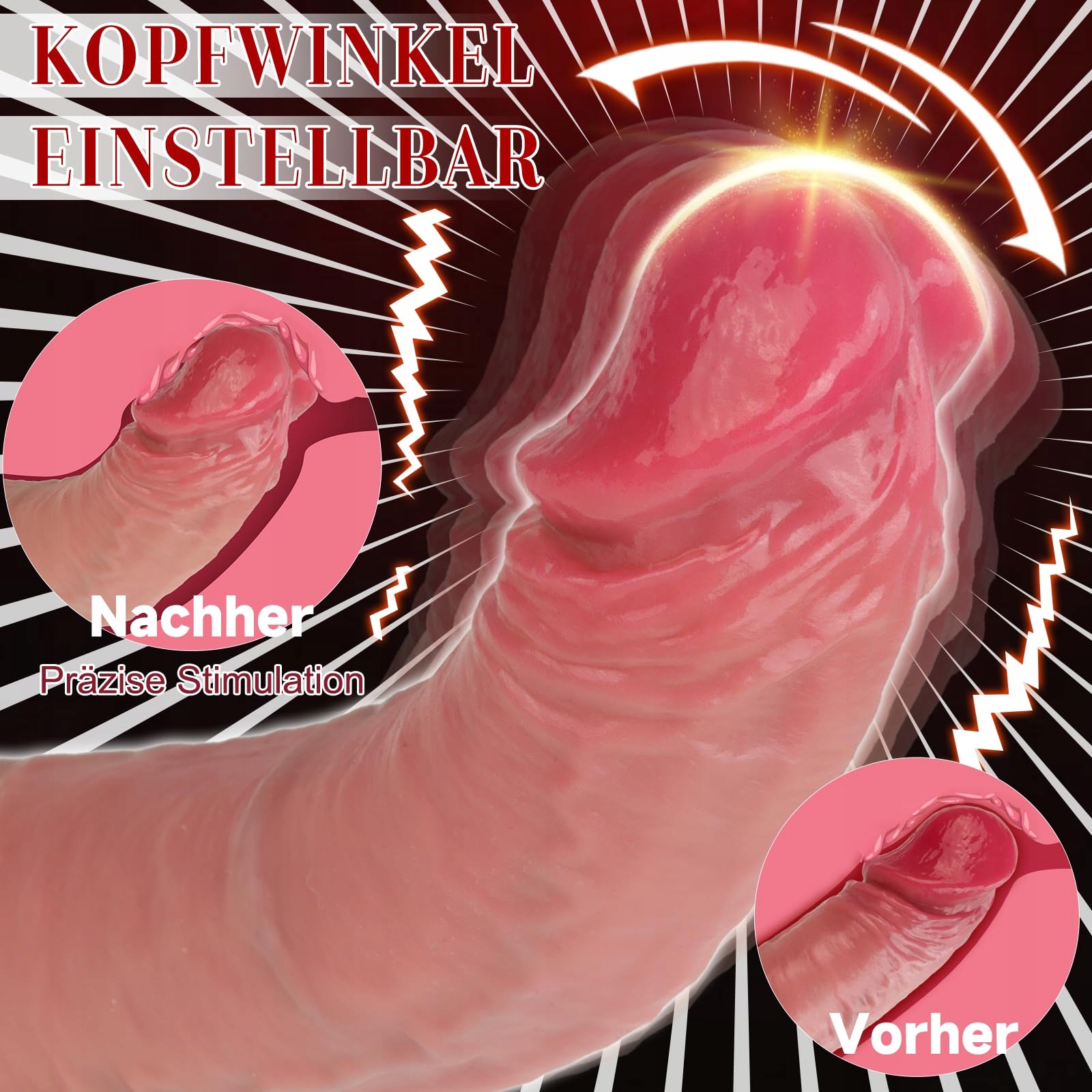 DILDO VIBRATOR Zestaw Wibratorów Dla Kobiet Realistyczny Z 9 Trybami — miniatura 3