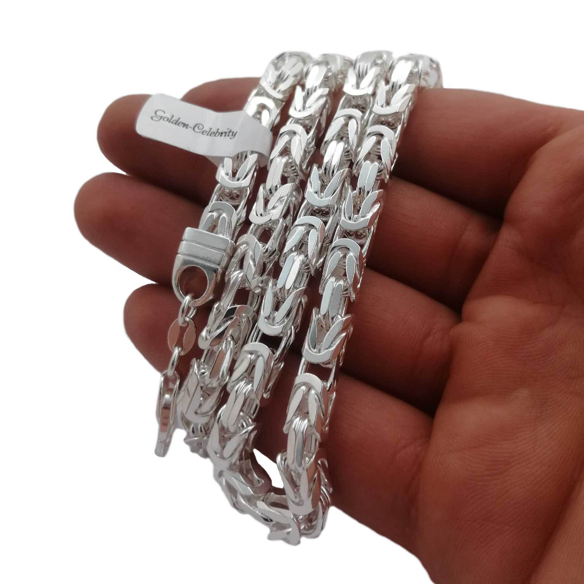 

Srebrny Łańcuszek Królewski 925 55CM Masywny 105G