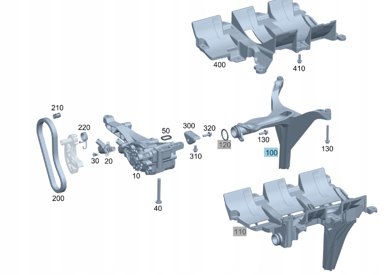 KRÓCIEC POMPY OLEJU MERCEDES OM642 Numer katalogowy części 6421800651