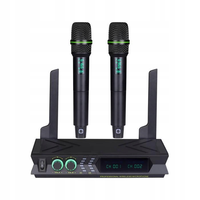 Sada bezdrátových mikrofonů Uhf – 2 ruční mikrofony