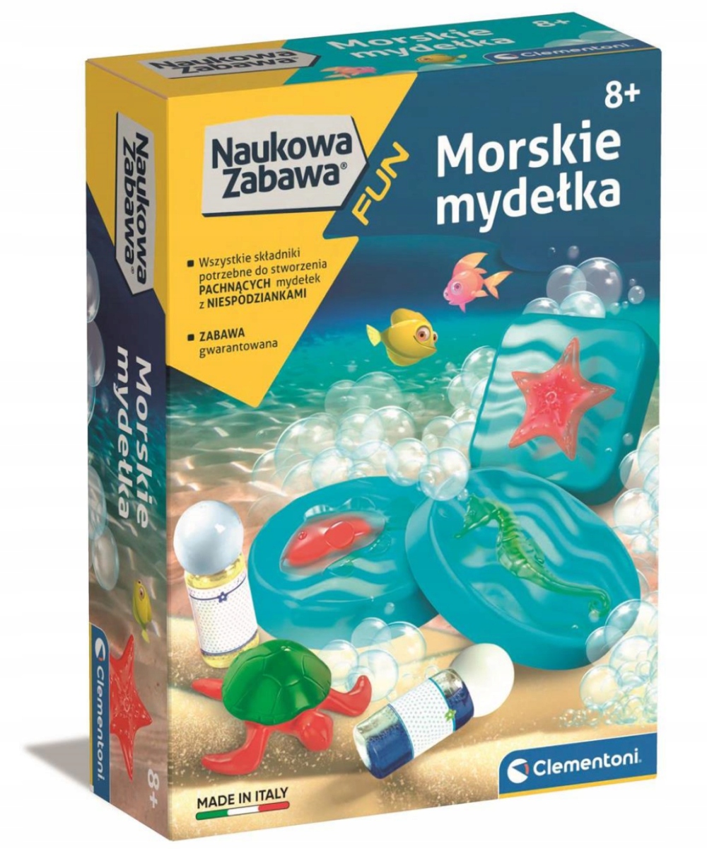 MORSKIE MYDEŁKA STWÓRZ MYDEŁKA CLEMENTONI Rodzaj laboratorium kosmetyków, mydełek
