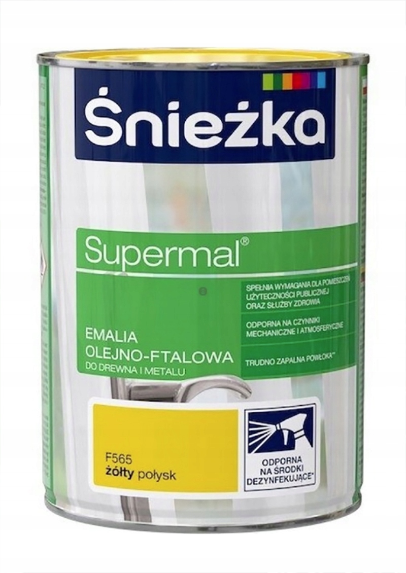 Farba Olejno-Ftalowa 200ml ŻÓŁTY połysk RAL F565