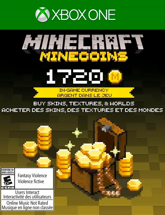 НАБОР MINECRAFT MINECOINS 1720 МОНЕТ Microsoft Xbox One