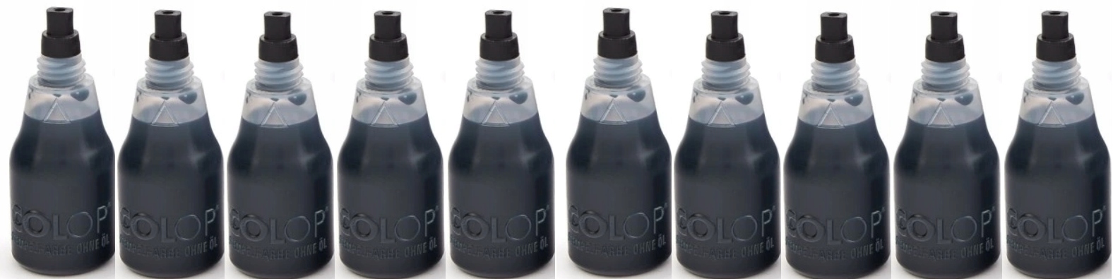 Tusz do stempli i pieczątek Colop 25ml czarny x10
