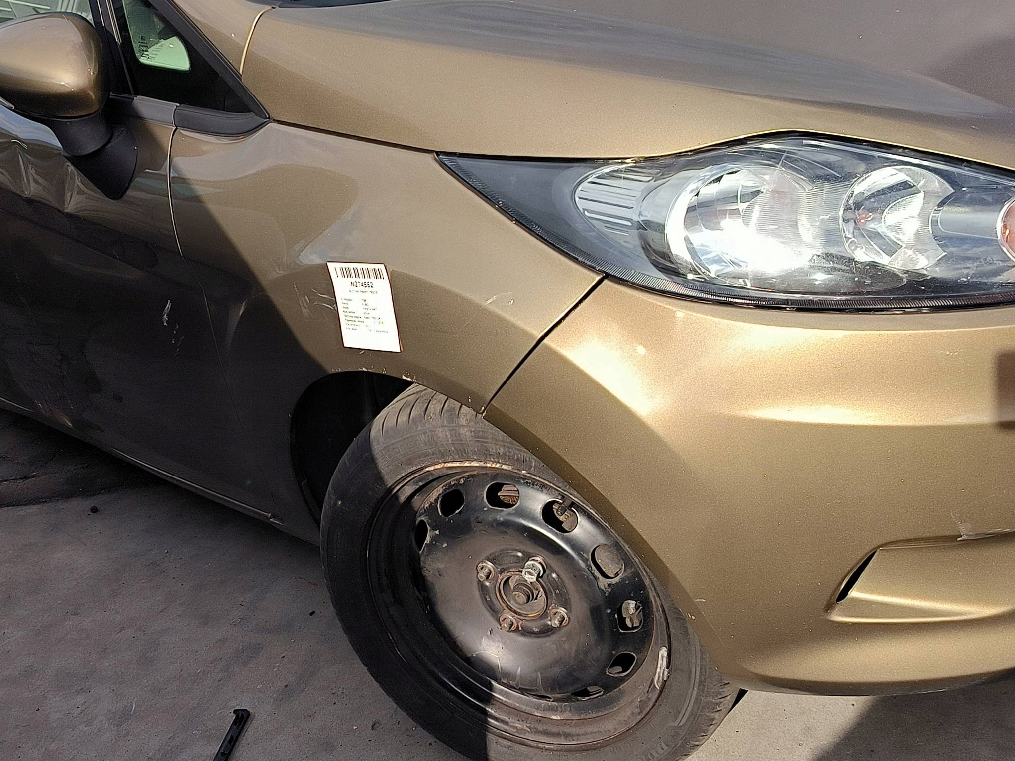 fender right front FORD FIESTA MK7