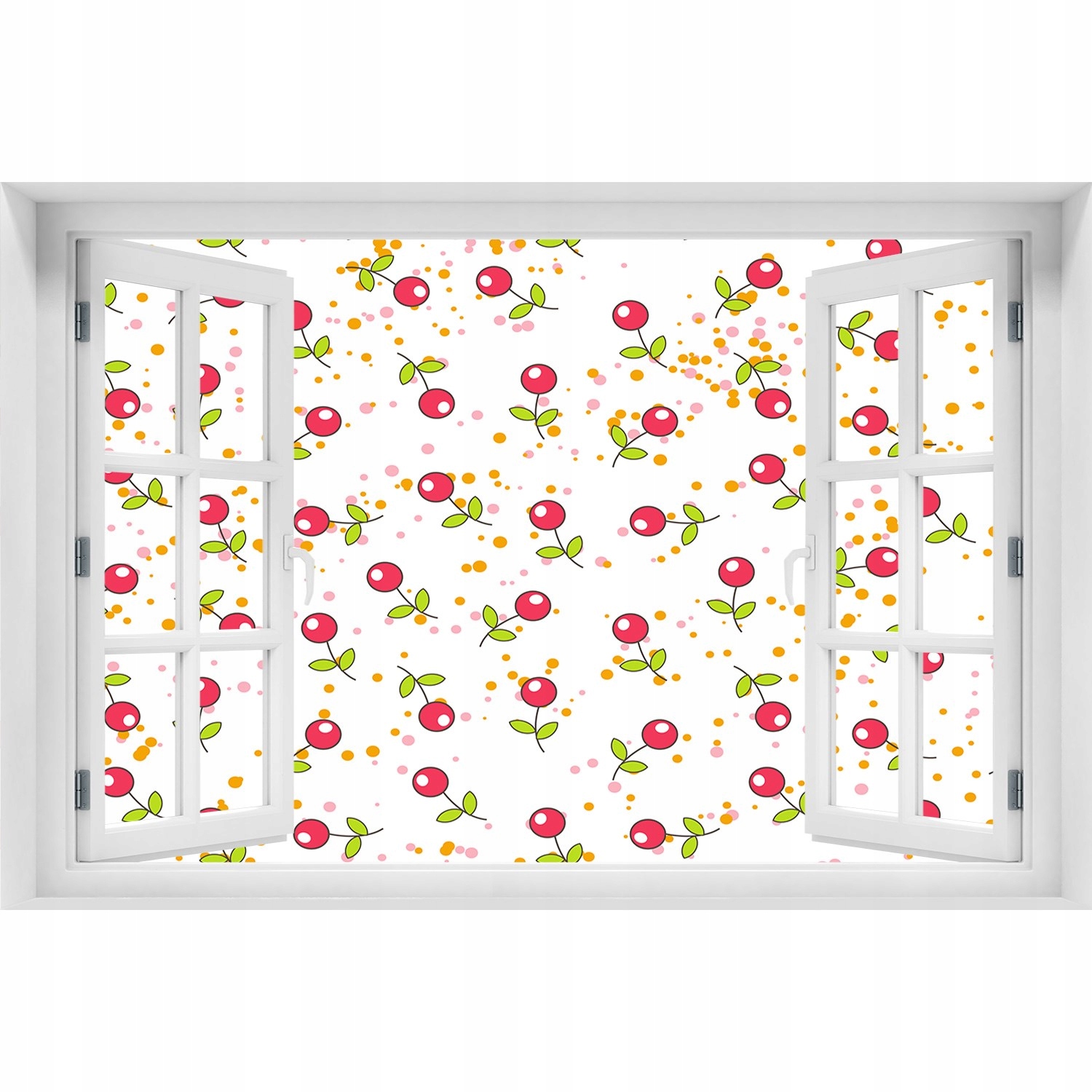 

Samoprzylepna Naklejka ścienna Wisienki 90x60