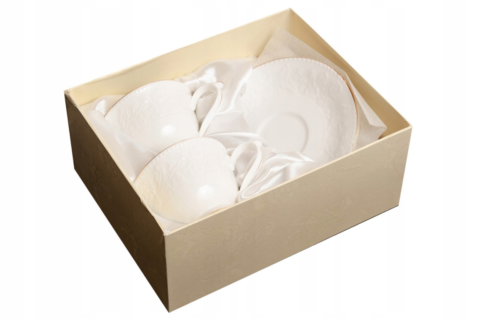 

2 Filiżanki Porcelana Kostna W Pudełku