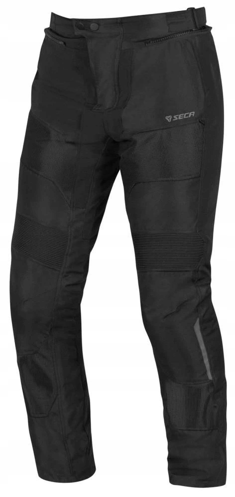 Seca Hybrid III Black Pánske Textilné Motocyklové Nohavice Čierne